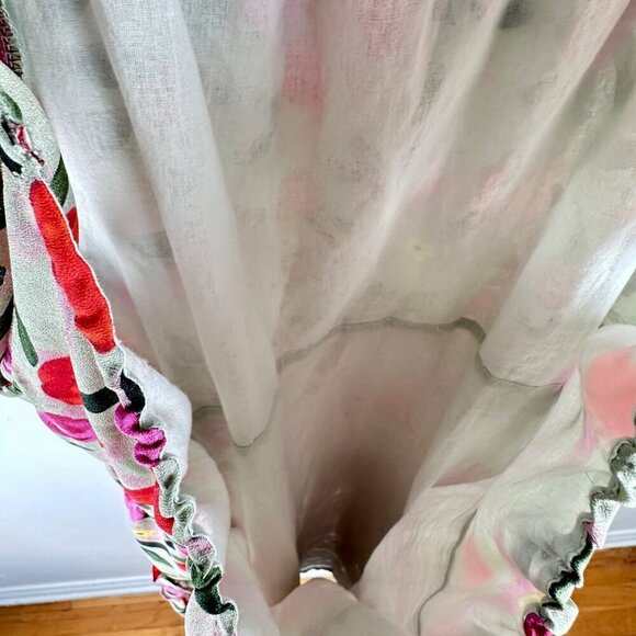 Floral Pullover Easy Breezy Mini Dress Bell Sleeve TCEC, Size S - Picture 13 of 16